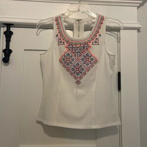Beautiful embroidered patterned tank top